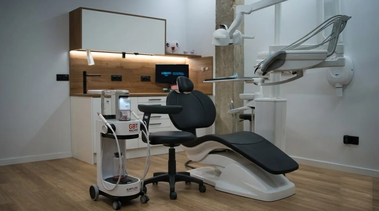 Paciente relajada en la clínica dental Lobato Dental en Elche
